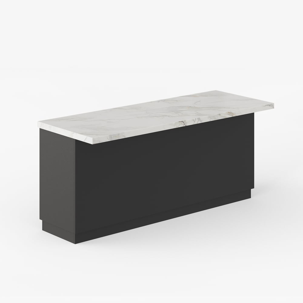 72" Japandi Style Kitchen Island with Multi-Storage and LED Light window image