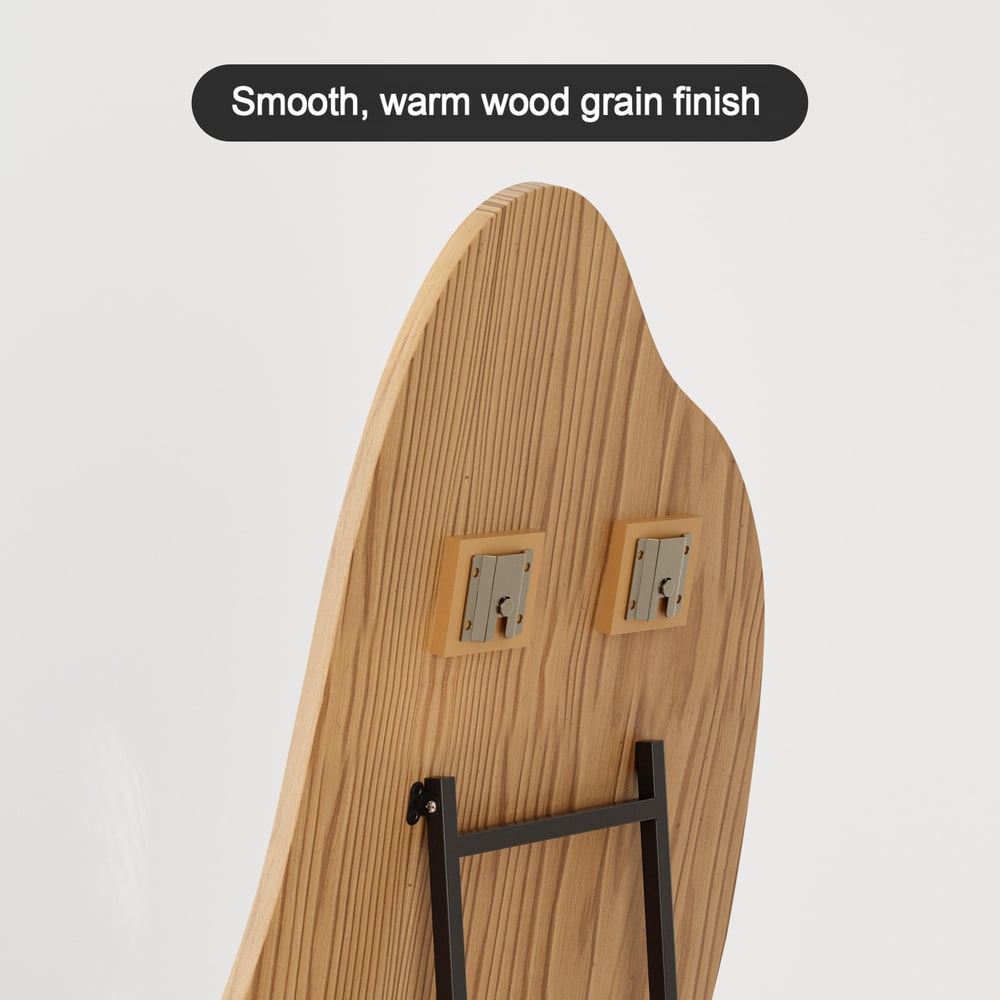 Unusual wooden mirror for wall or floor mounting window image