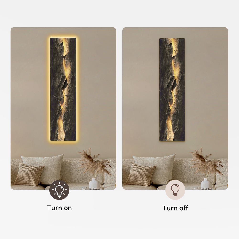 Modern Abstract LED Wall Art with Backlit Light Home Decor — USB Powered window image