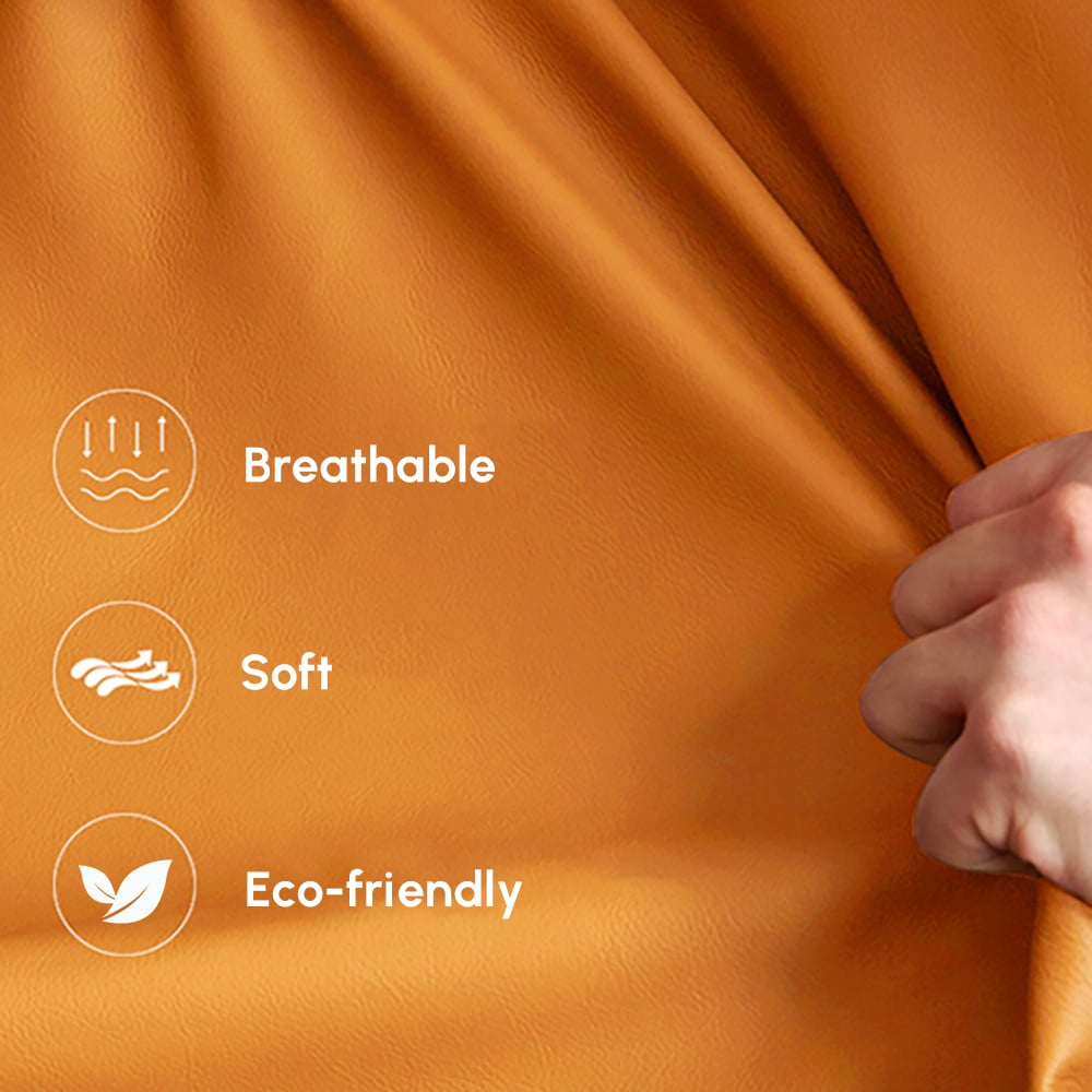 Suncurve Faux Leather 3-Seat Sofa Set with Swivel Accent Chairs Set of 2 window image