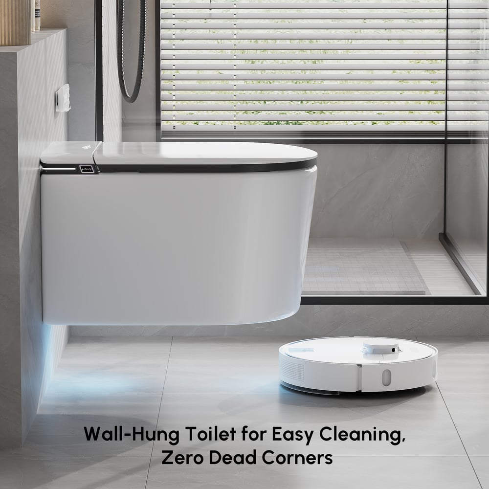 Airloo S6 Wall-Mounted Smart Bidet Toilet with Auto Lid, Aromatherapy window image