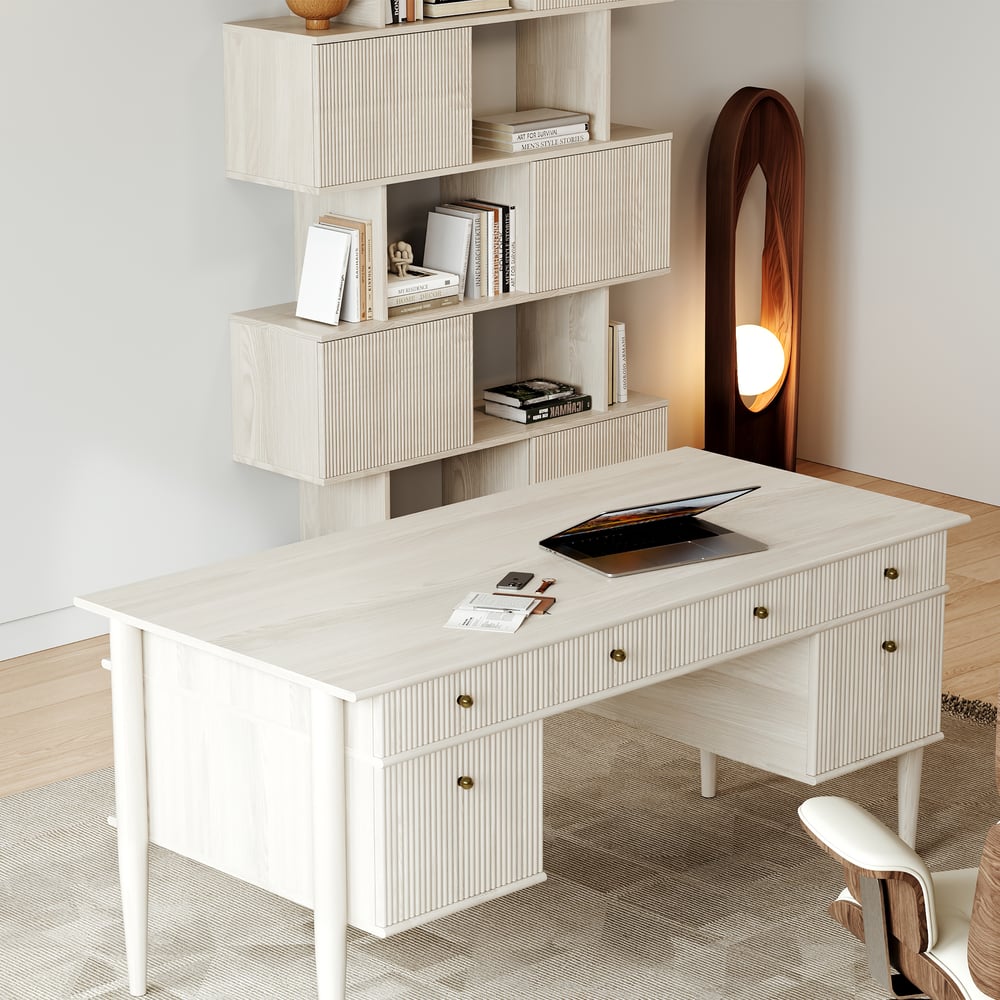 Customer Reviews for 1850mm Wash White Sliding Door Etagere Bookshelf 5-Shelf Tall Book Shelf Rich Storage