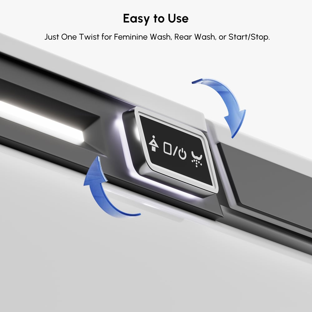 Airloo S6 Wall-Mounted Smart Bidet Toilet with Auto Lid, Aromatherapy window image