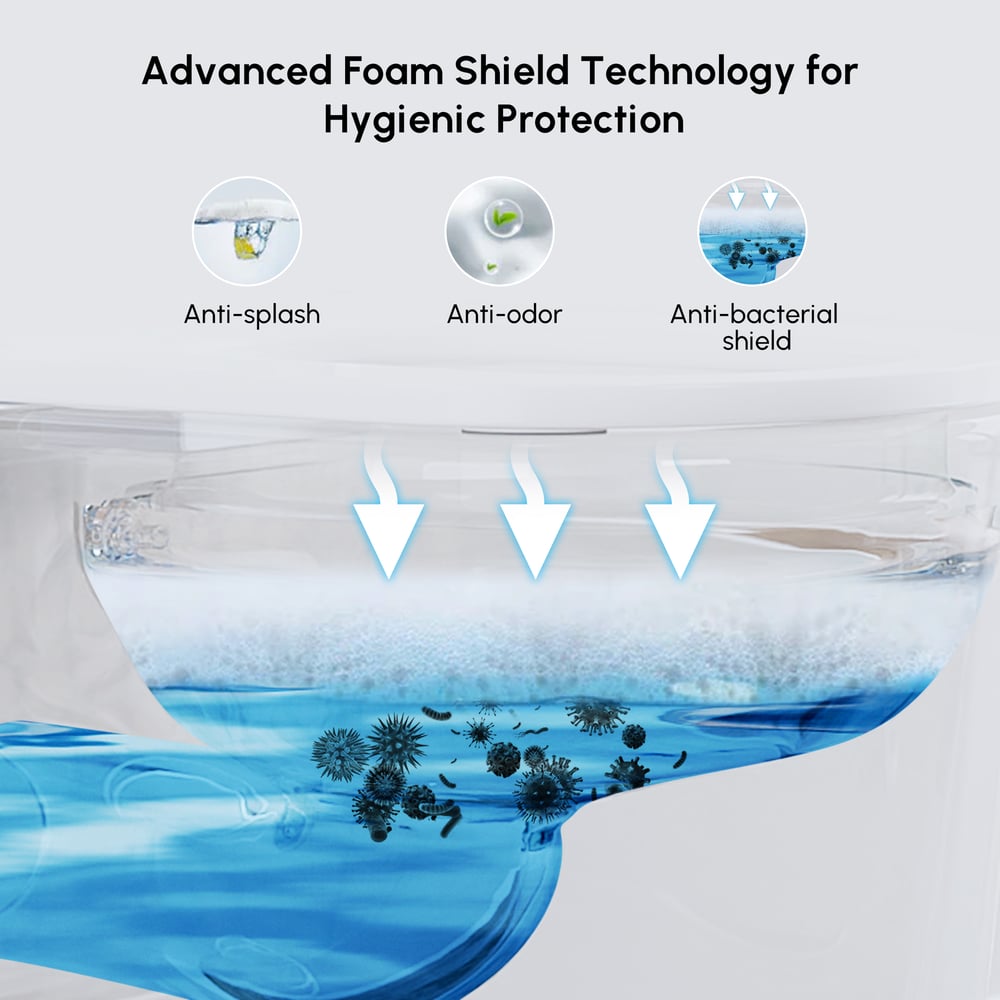 Airloo S6 Wall-Mounted Smart Bidet Toilet with Auto Lid, Aromatherapy window image