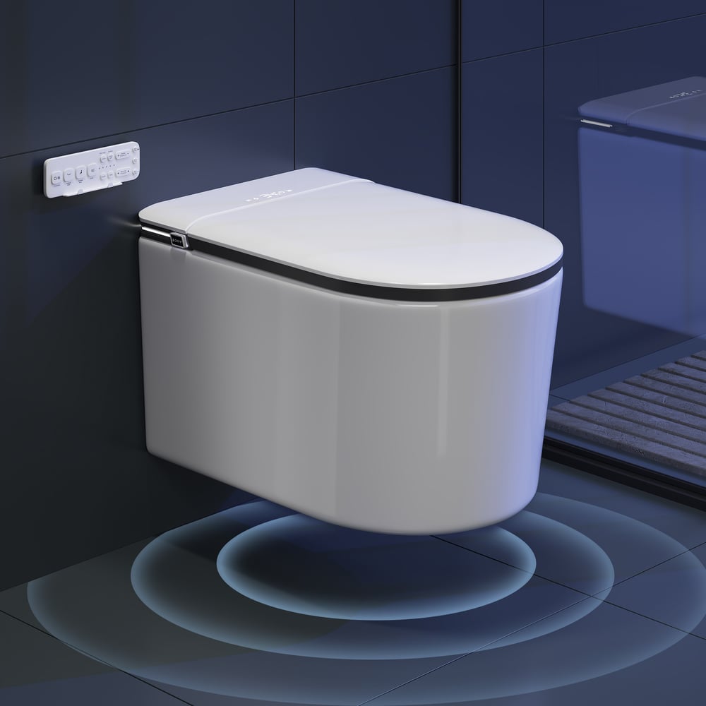 Airloo S6 Wall-Mounted Smart Bidet Toilet with Auto Lid, Aromatherapy window image