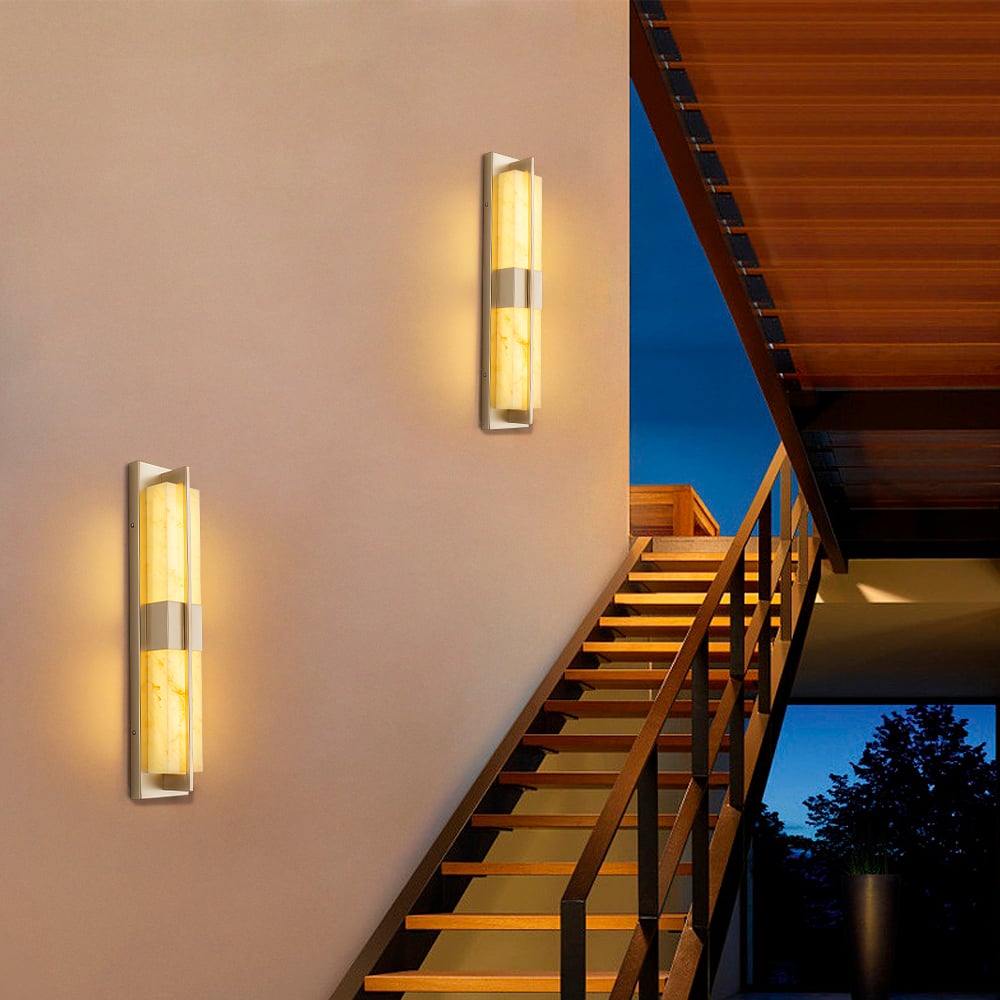 Questions and Answers for 23.6" Gold LED Outdoor Wall Lighting Modern Waterproof Outdoor Wall Sconce for House