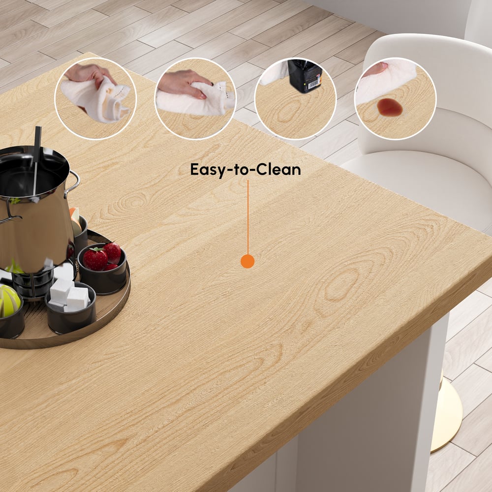 Grande ilha de cozinha natural e branca de 1830 mm com armazenamento Armário de cozinha moderno Imagem da janela