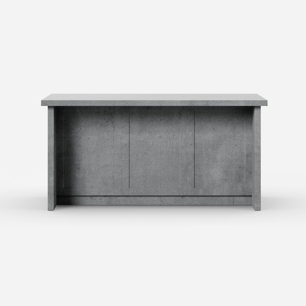 72" Modern Style Laminate Kitchen Islands with Multi-Storage Gray window image