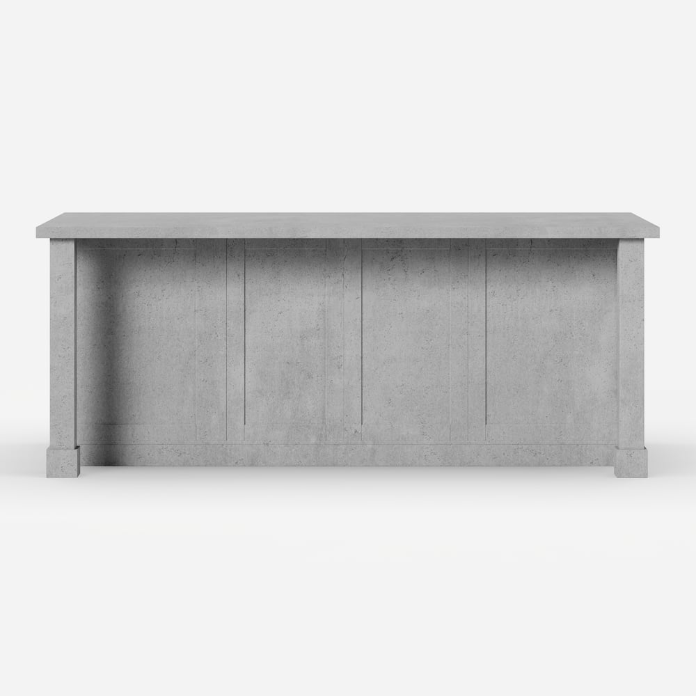 1830mm Modern Laminate Kitchen lsland Gray with Storage window image