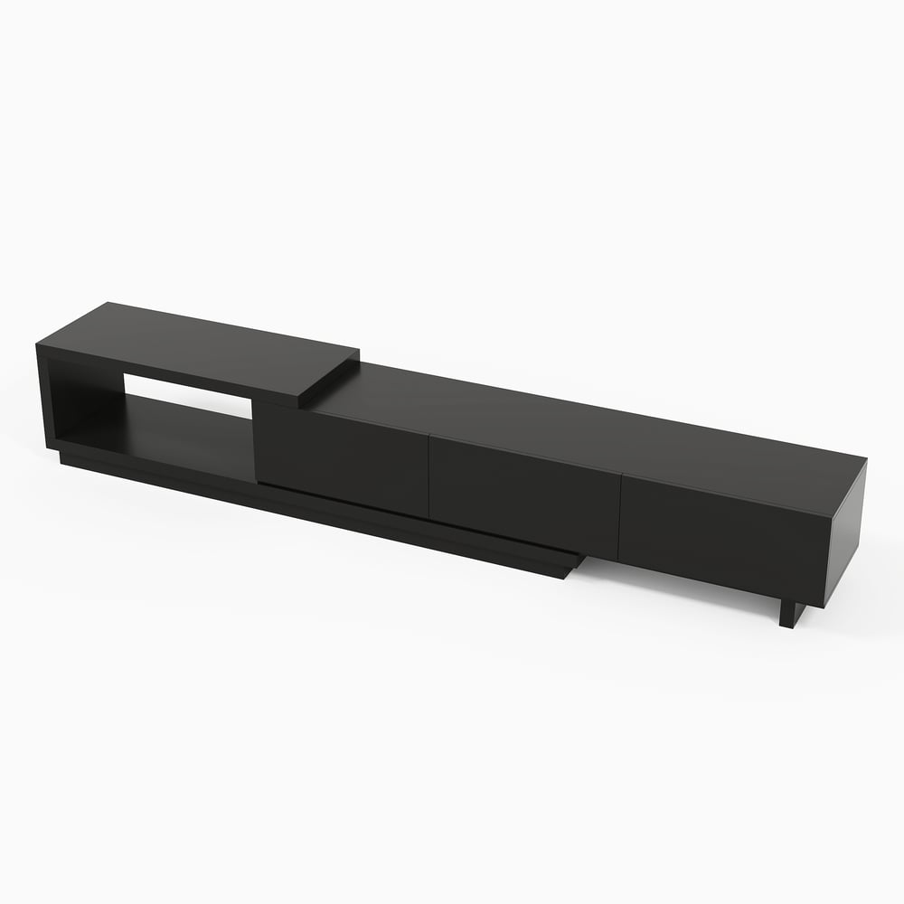 Quoint Extendable TV Stand with 3 Drawers(71"-100") window image