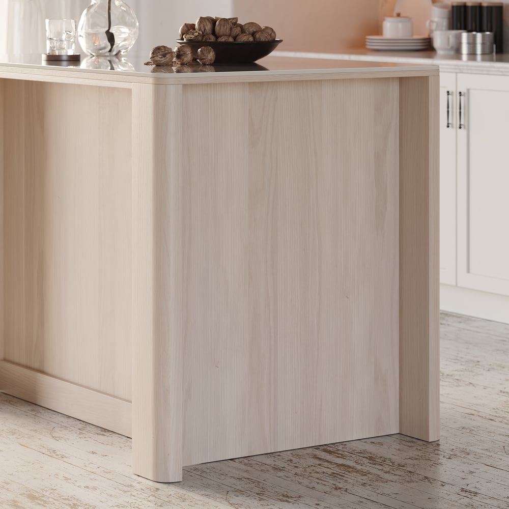 51" Sintered Stone Top Solid Wood Kitchen Island with Storage window image