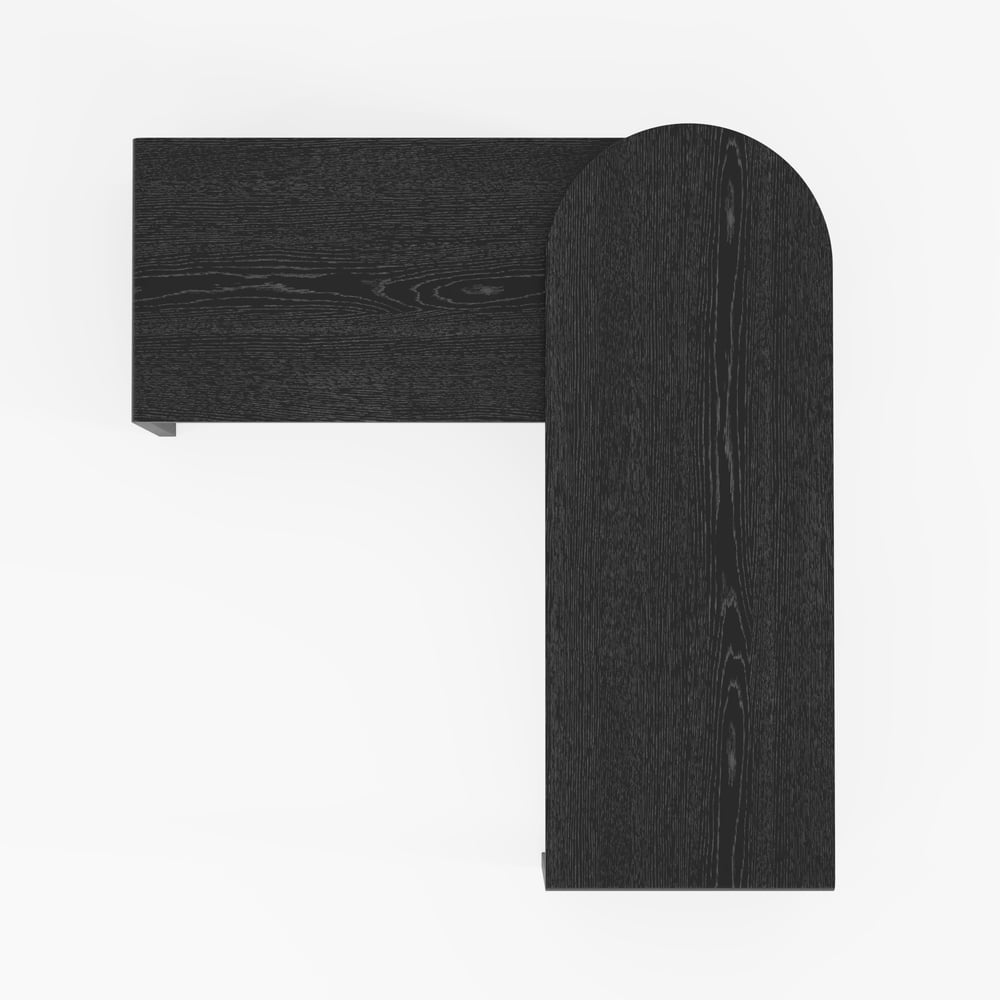 L Shaped Desk with Drawers, 59.8" Modern Rotating Executive Office Desk window image