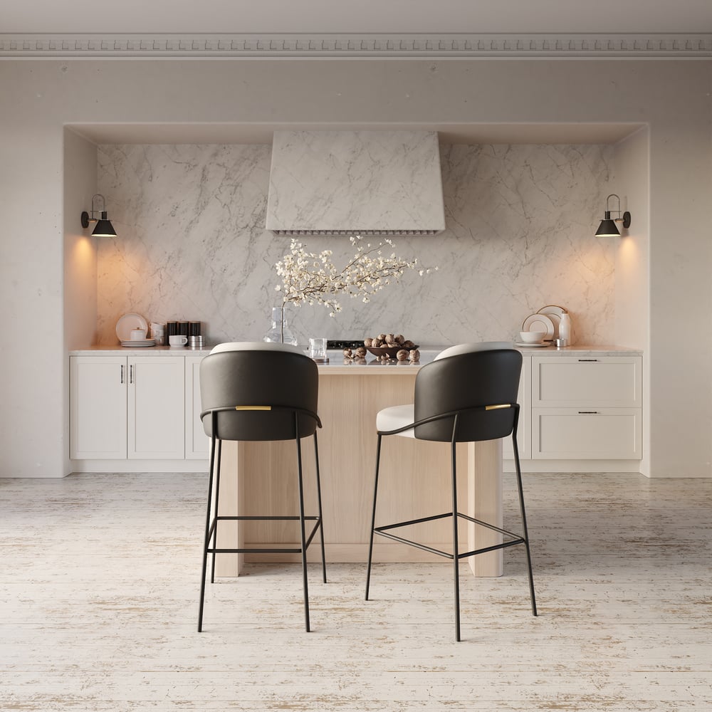 51" Sintered Stone Top Solid Wood Kitchen Island with Storage window image