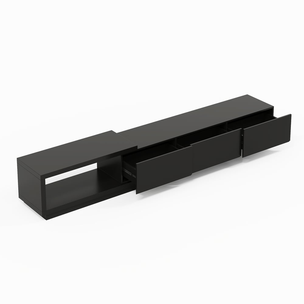 Quoint Extendable TV Stand with 3 Drawers(71"-100") window image