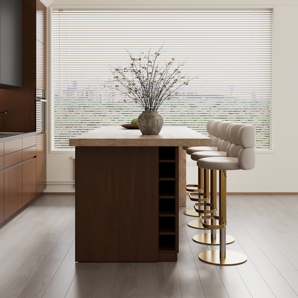 1830mm kuchyňské ostrovy Mramorový dýhovaný vrchní ořech moderní s úložnou kuchyňskou skříňkou obrázek okna