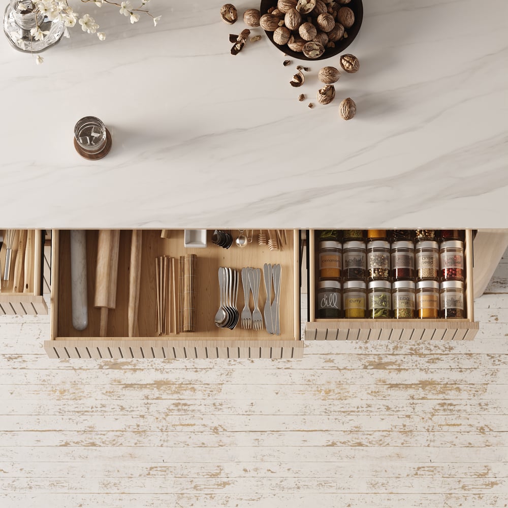 72" Sintered Stone Top Solid Wood Kitchen Island with Storage window image