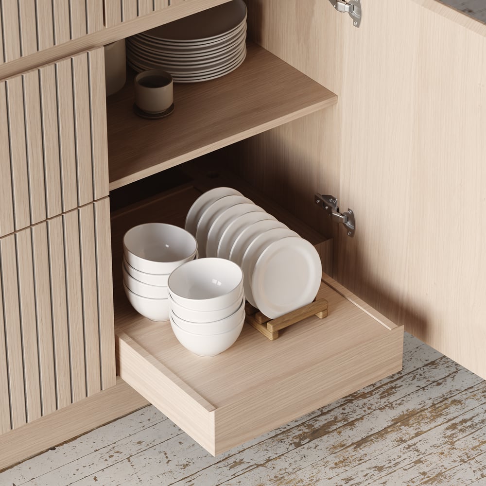 72" Sintered Stone Top Solid Wood Kitchen Island with Storage window image