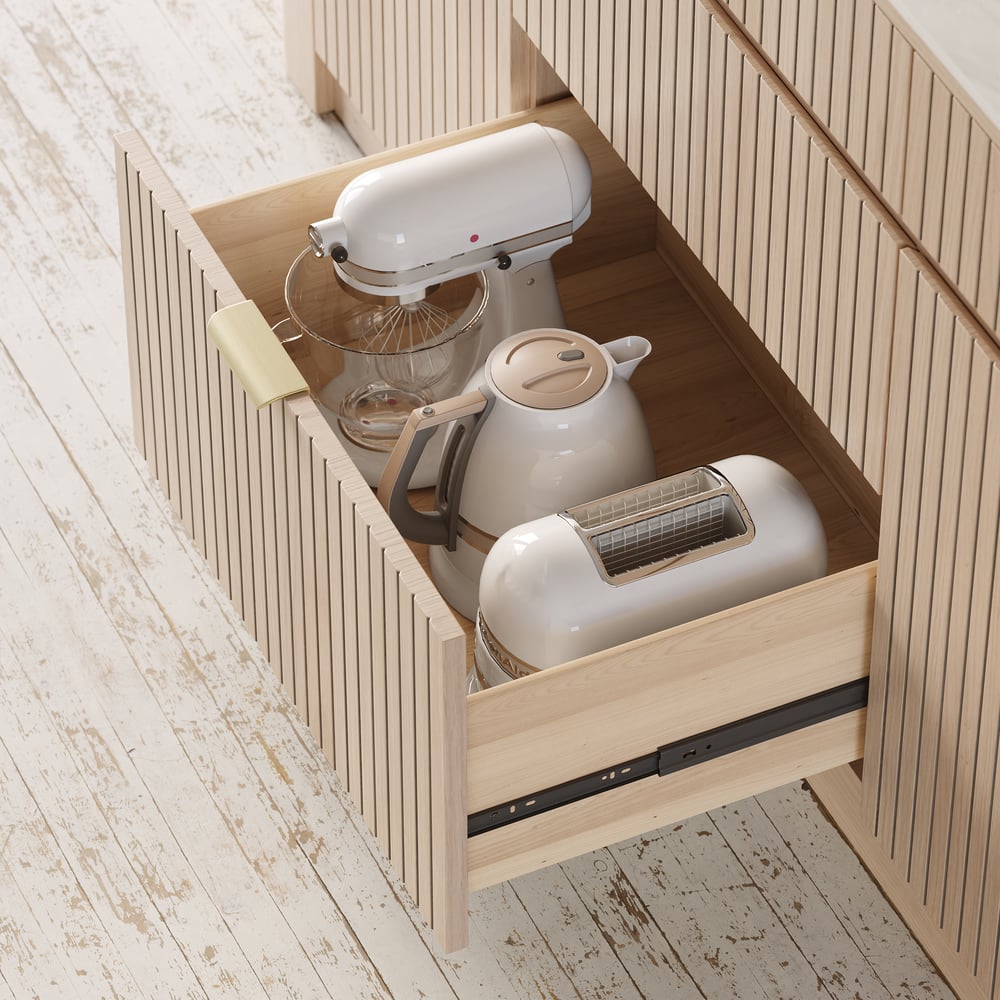 72" Sintered Stone Top Solid Wood Kitchen Island with Storage window image