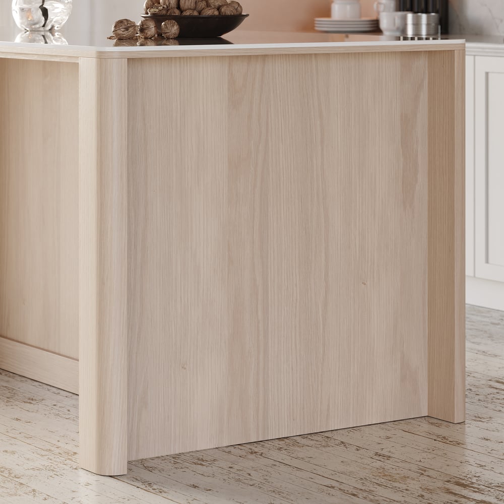 72" Sintered Stone Top Solid Wood Kitchen Island with Storage window image