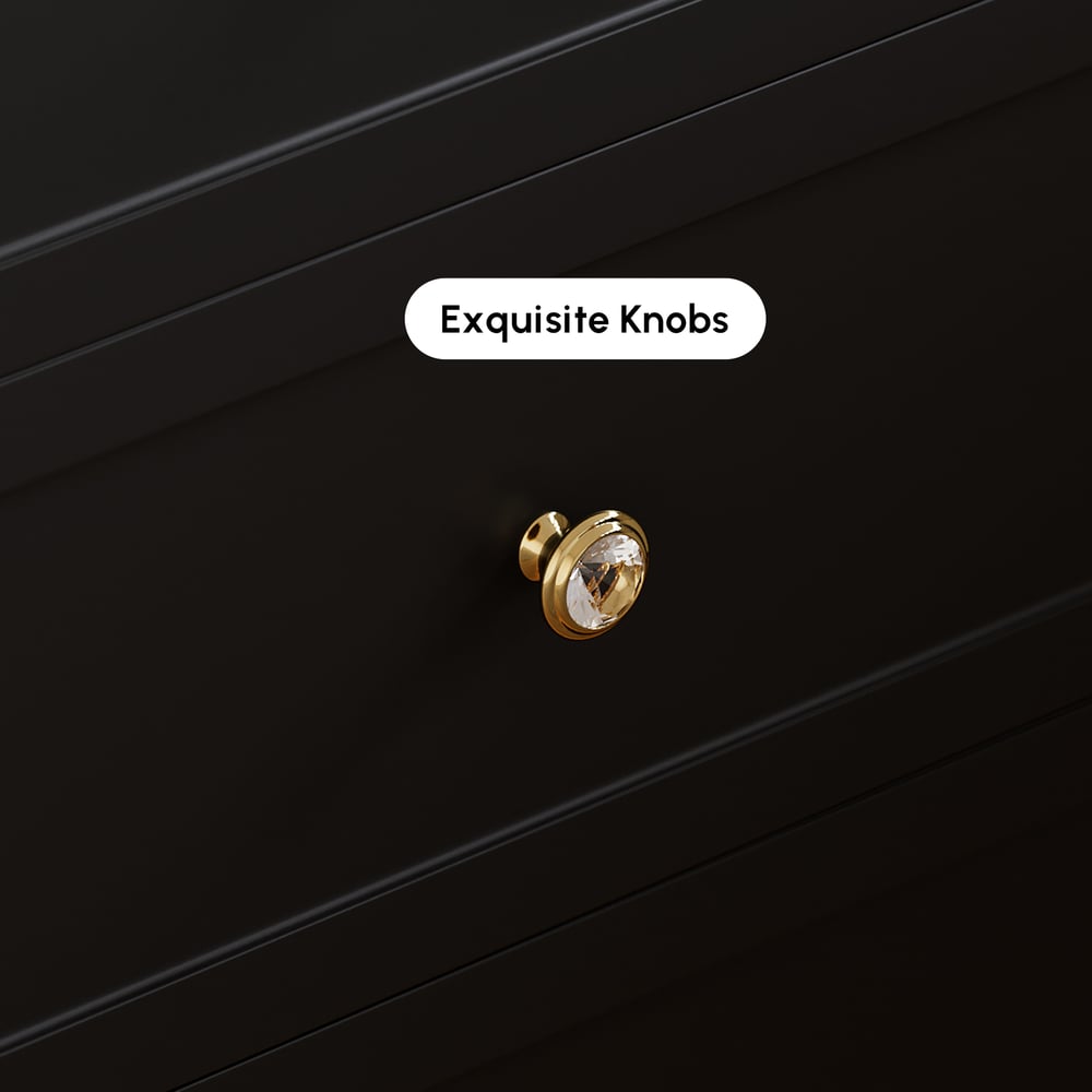 Krila Floating 3-Drawer LED Smart Nightstand with Light Set of 2 window image