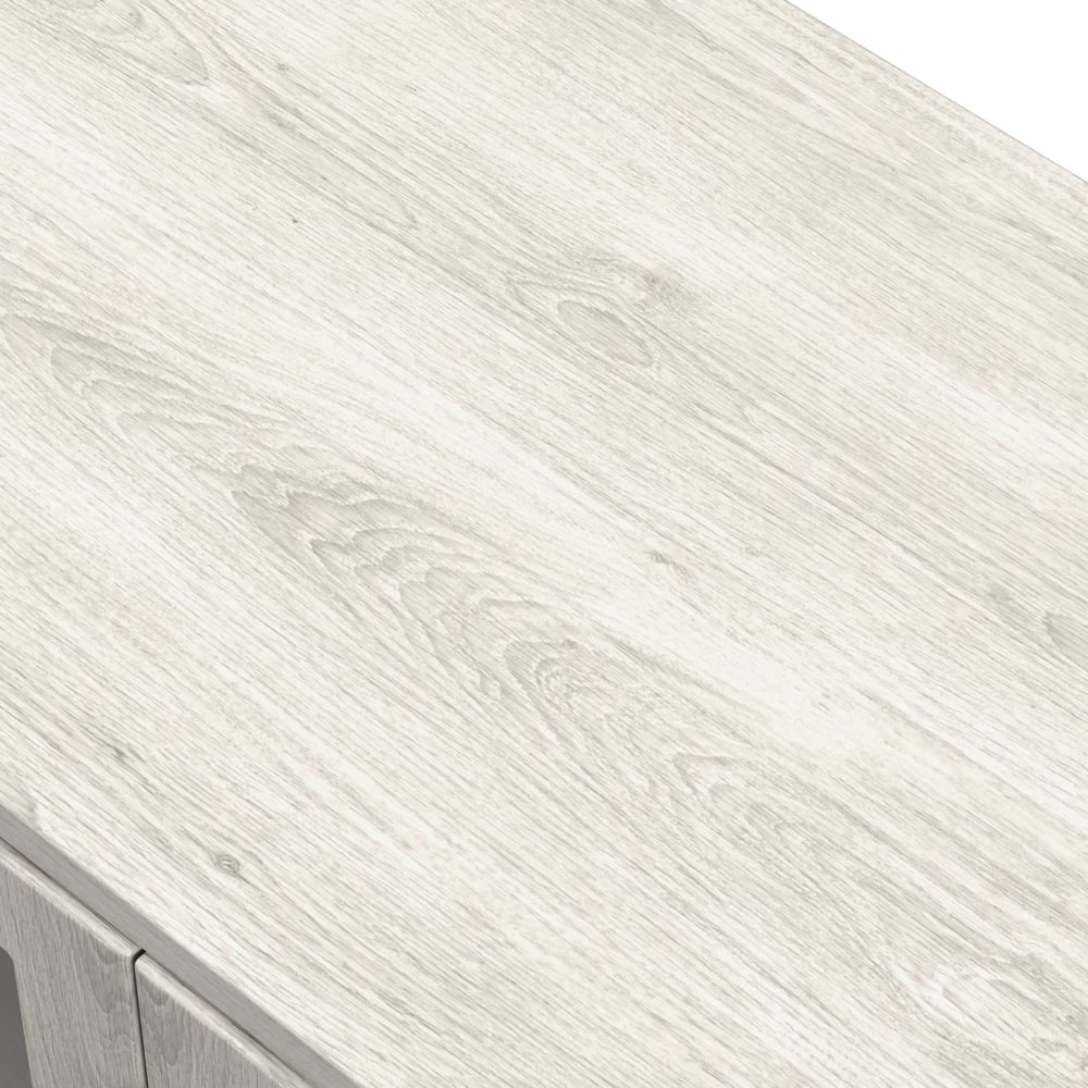 Arune 80" Arched Glass Doors TV Stand with Storage and LED window image