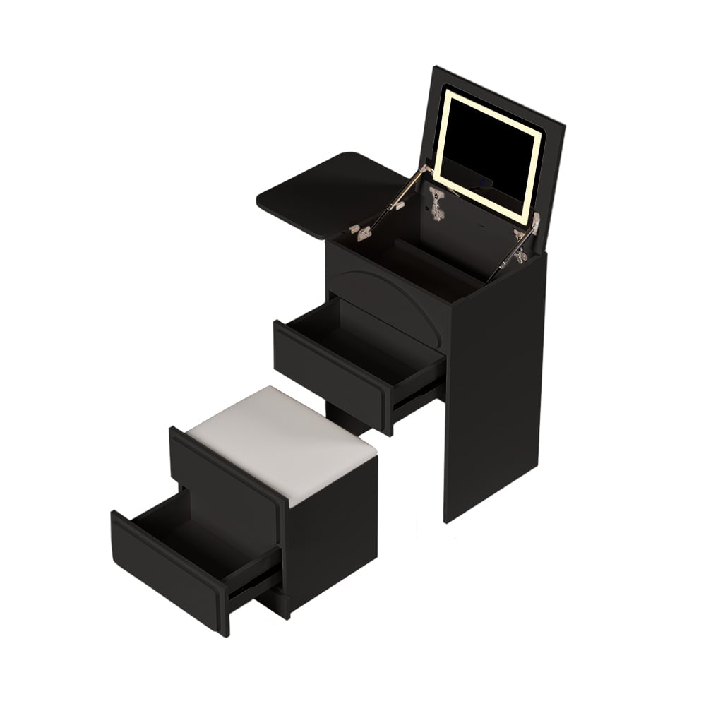 Mini Smart Makeup Vanity Set with Mirror & Lights window image