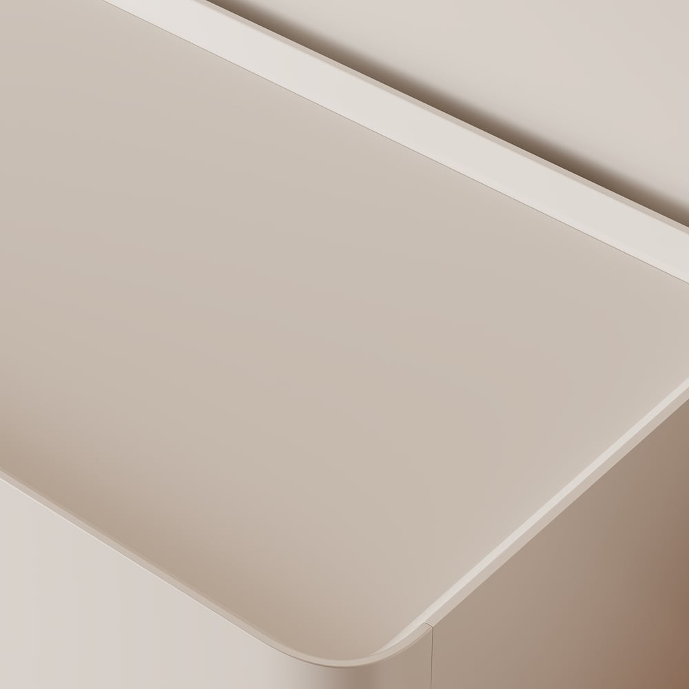 79" White Glass Door TV Stand with Storage and LED window image