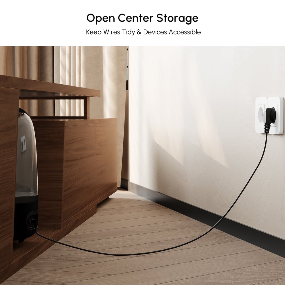 Fero Walnut Reversible Extendable TV Stand with 3 Drawers(71"-120") window image