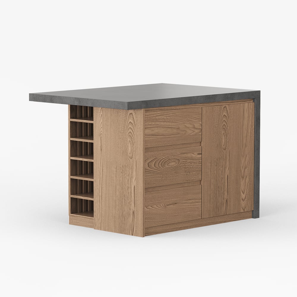 50" Modern Kitchen Island Gray Laminate & 2 Counter Stools Set Storage Cabinet window image