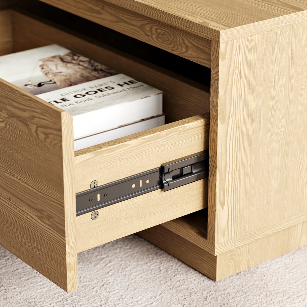 Mesa de café retangular de blocos naturais de meados do século de 1200 mm Imagem da janela