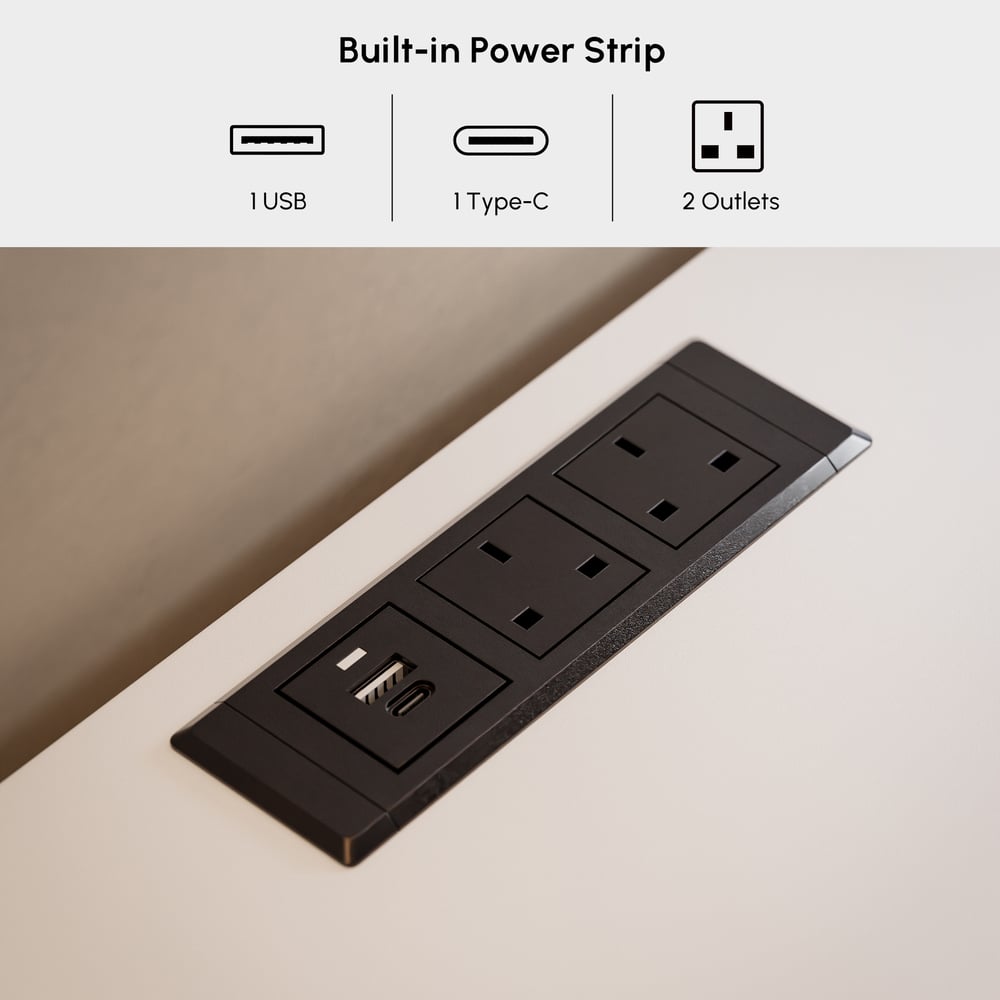 Lumio 47" LED 6-Drawer Dresser with Charging Station window image