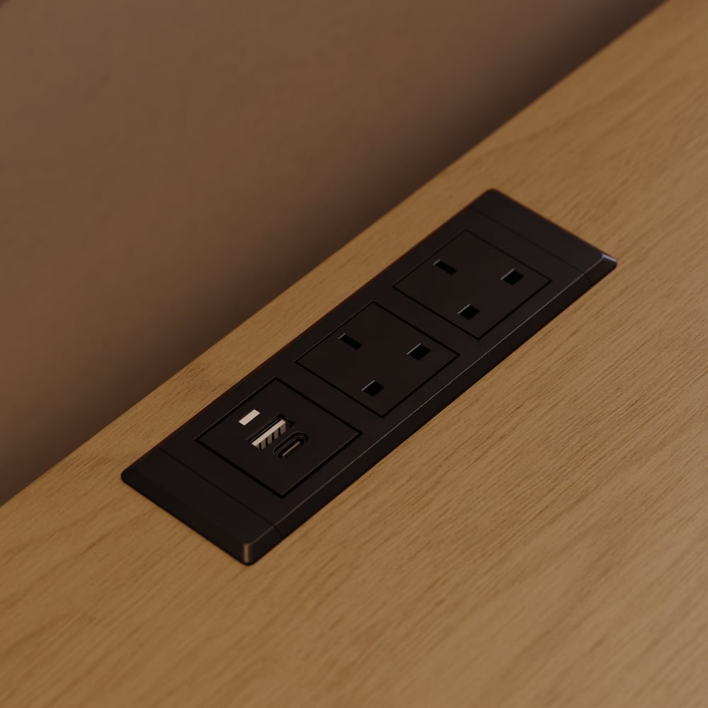 Lumio 1200mm LED 6-Drawer Dresser with Charging Station window image