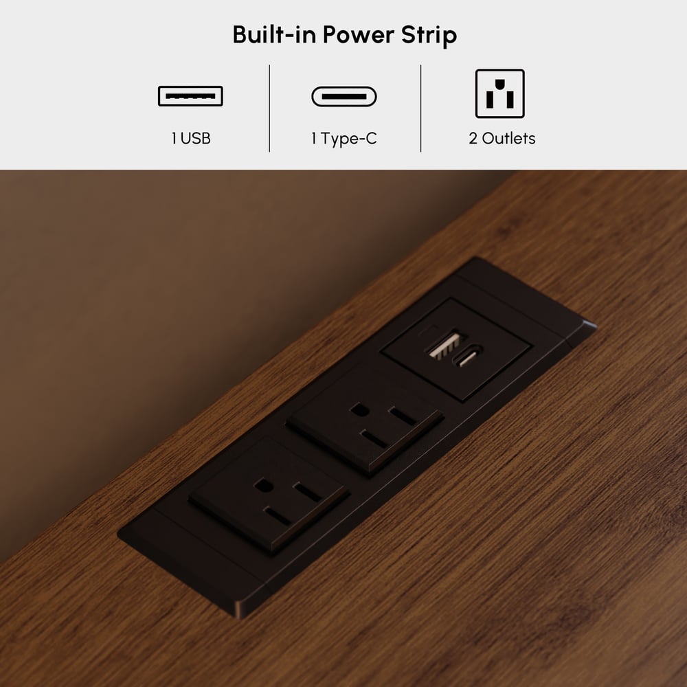 Lumio 59" LED 6-Drawer Dresser with Charging Station window image