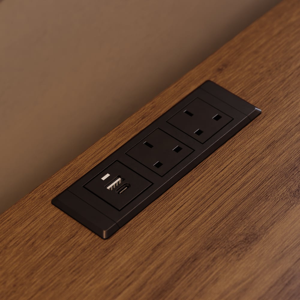 Lumio 1200mm LED 6-Drawer Dresser with Charging Station window image