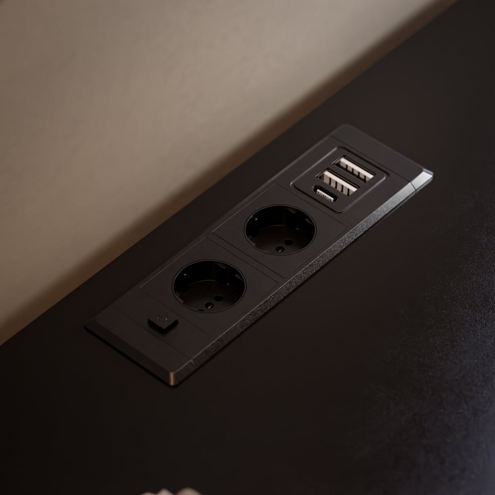 Lumio 1500mm LED 6-Drawer Dresser with Charging Station window image