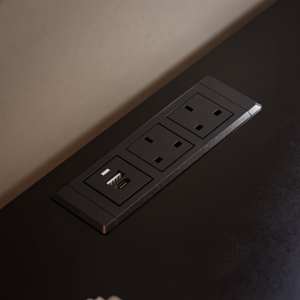 Lumio 1500mm LED 6-Drawer Dresser with Charging Station window image