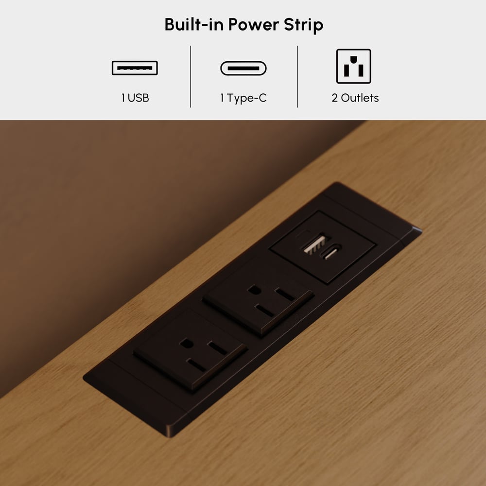 Lumio 59 LED 6-Drawer Dresser with Charging Station window image
