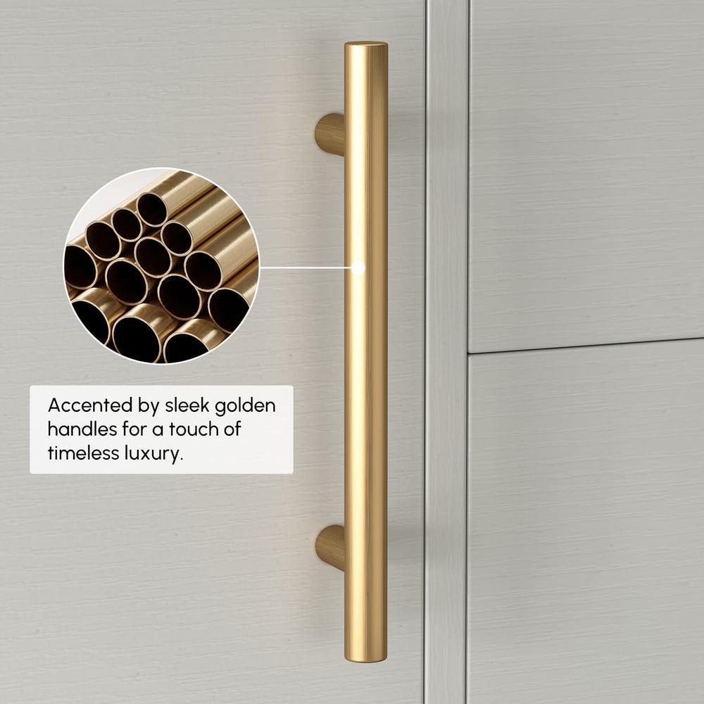 59" Double Sink Bathroom Vanity with Gold Handles – White Modern Floating Vanity window image