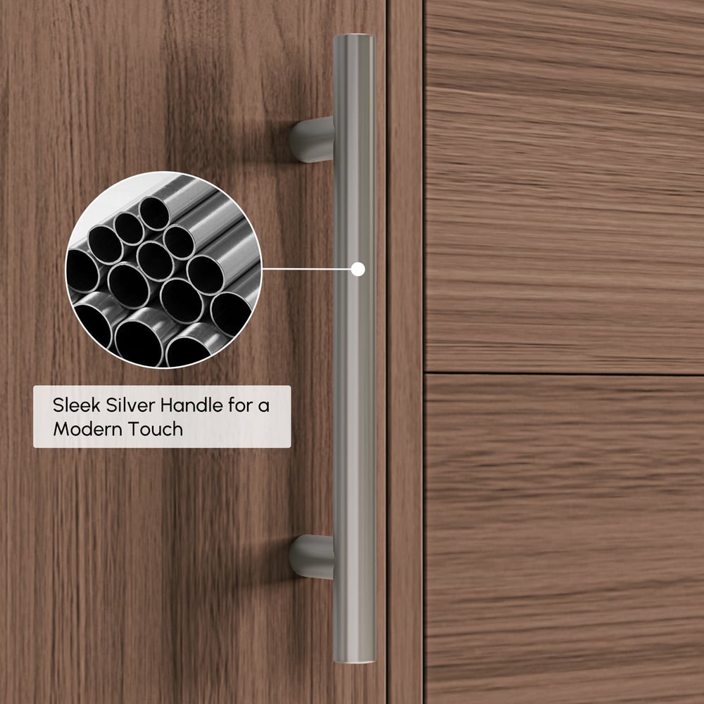 Koupelnové umyvadlo s dvojitým umyvadlem 1500 mm se stříbrnými rukojetí - moderní plovoucí umyvadlo z ořechu obrázek okna