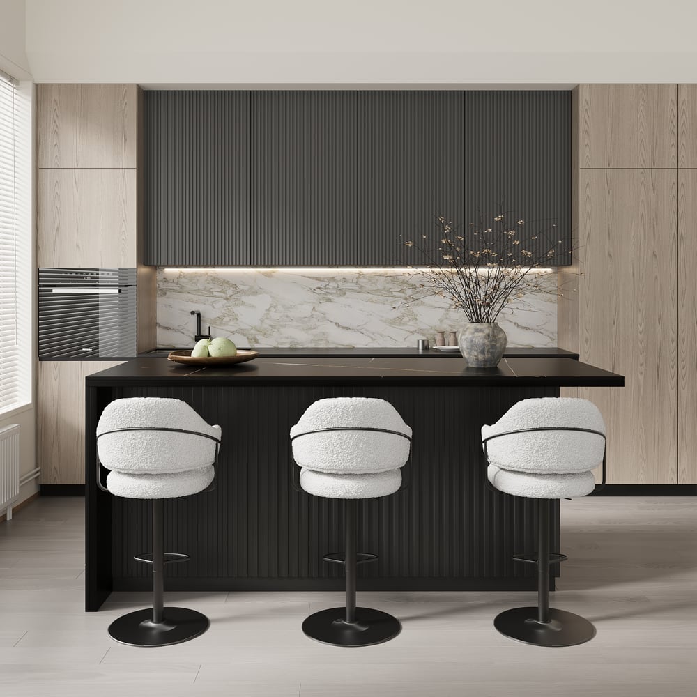 72" Sintered Stone Top Kitchen Island with Storage Black window image
