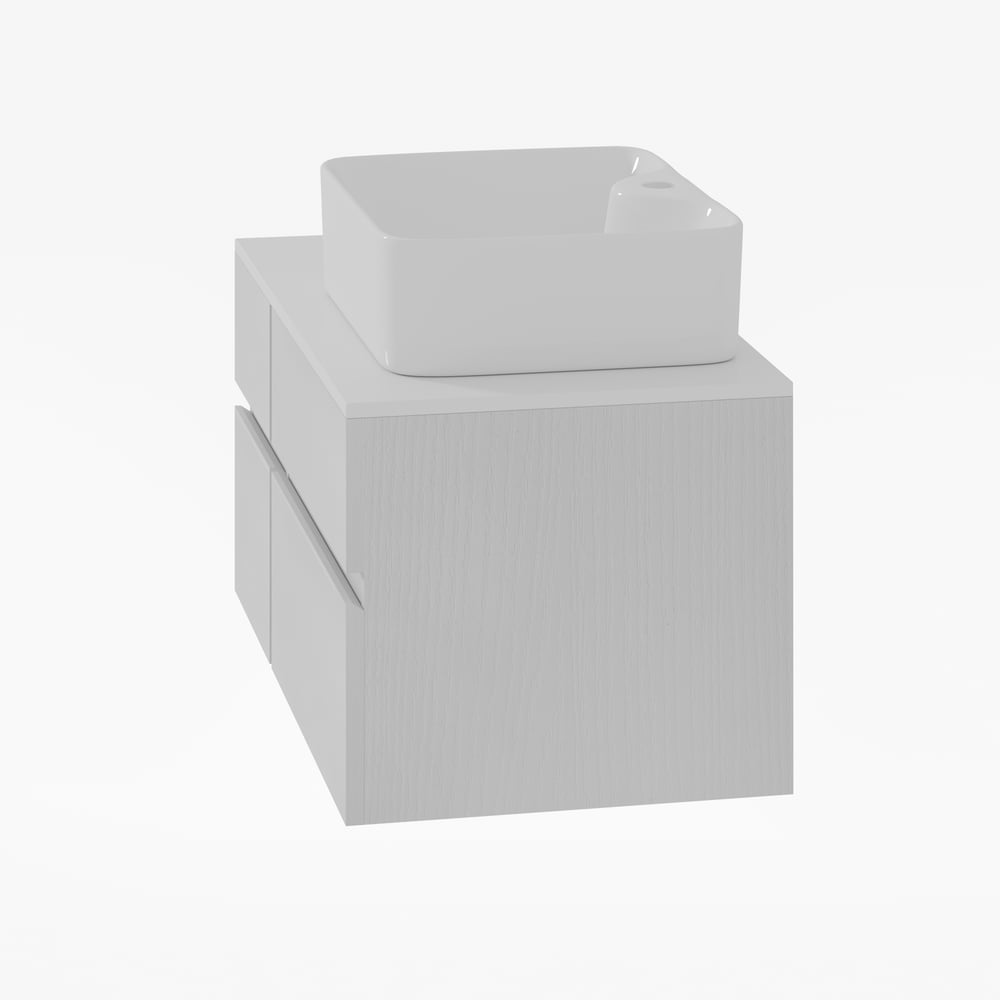 31.5" Bathroom Vanity Set White Modern Floating Bathroom Vanity with Sink window image