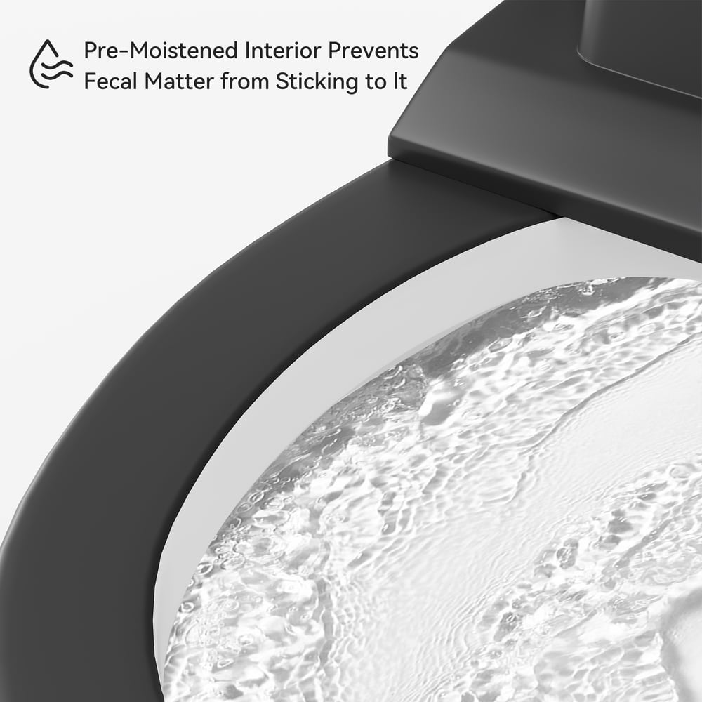 Hynova Automatic Smart Bidet Toilet Matte Black with Built-In Tank 1.28 GPF window image