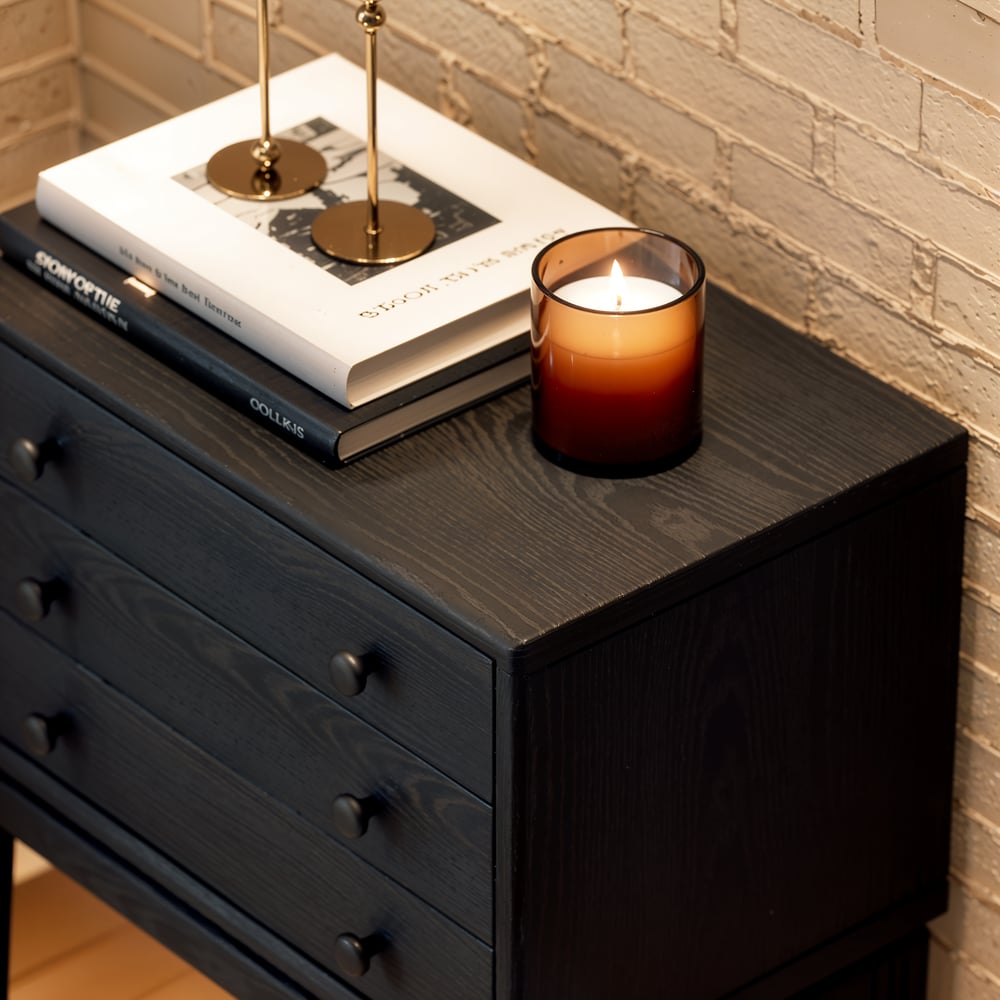 Tanic Mid Century Modern Chest Cabinet with Storage 3 Drawers of Ash Wood window image