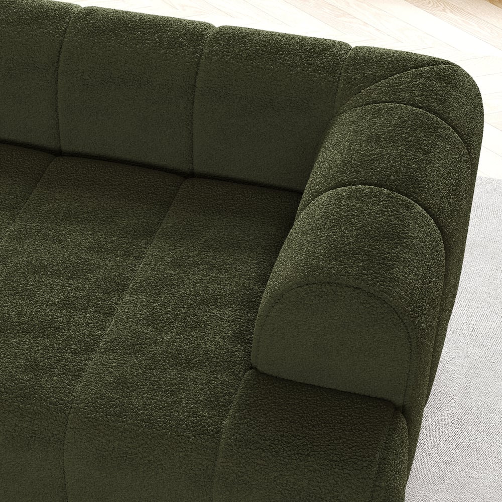 2000mm Boucle 2-Piece Sofa with Wood Legs window image