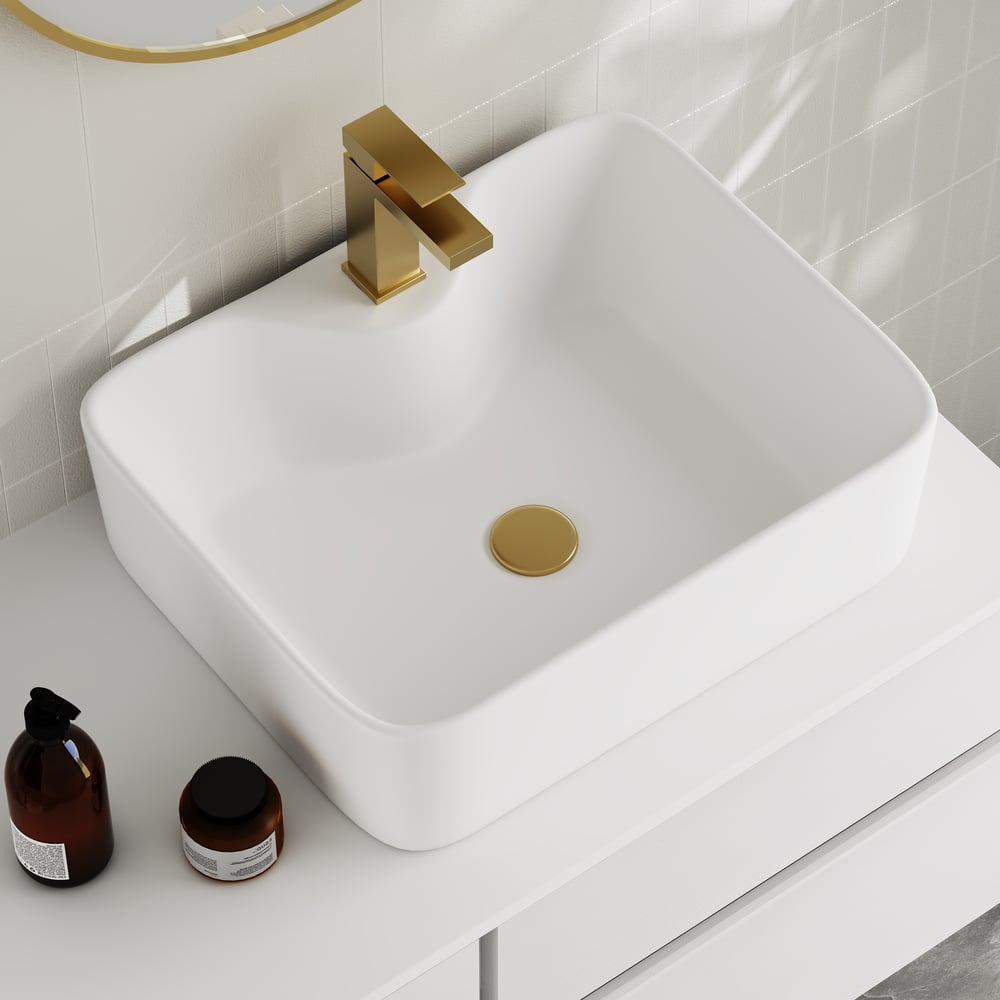 31.5" Bathroom Vanity Set White Modern Floating Bathroom Vanity with Sink window image