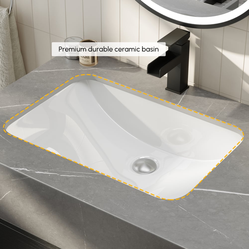 Vanité de salle de bain noire à double vasque de 1500 mm avec poignées argentées, design flottant image de fenêtre