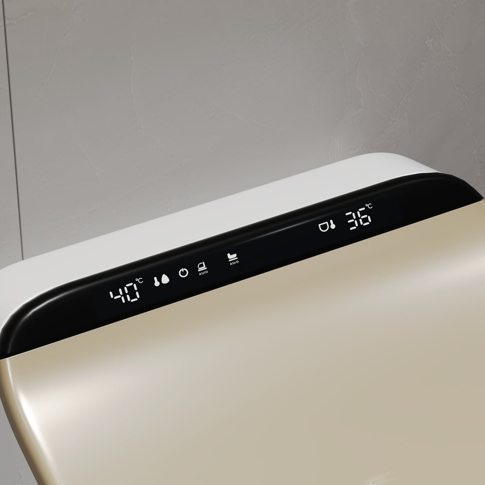 Hynova AX2 Pro Automatic Smart Bidet Toilet with Aromatherapy White 1.28 GPF window image