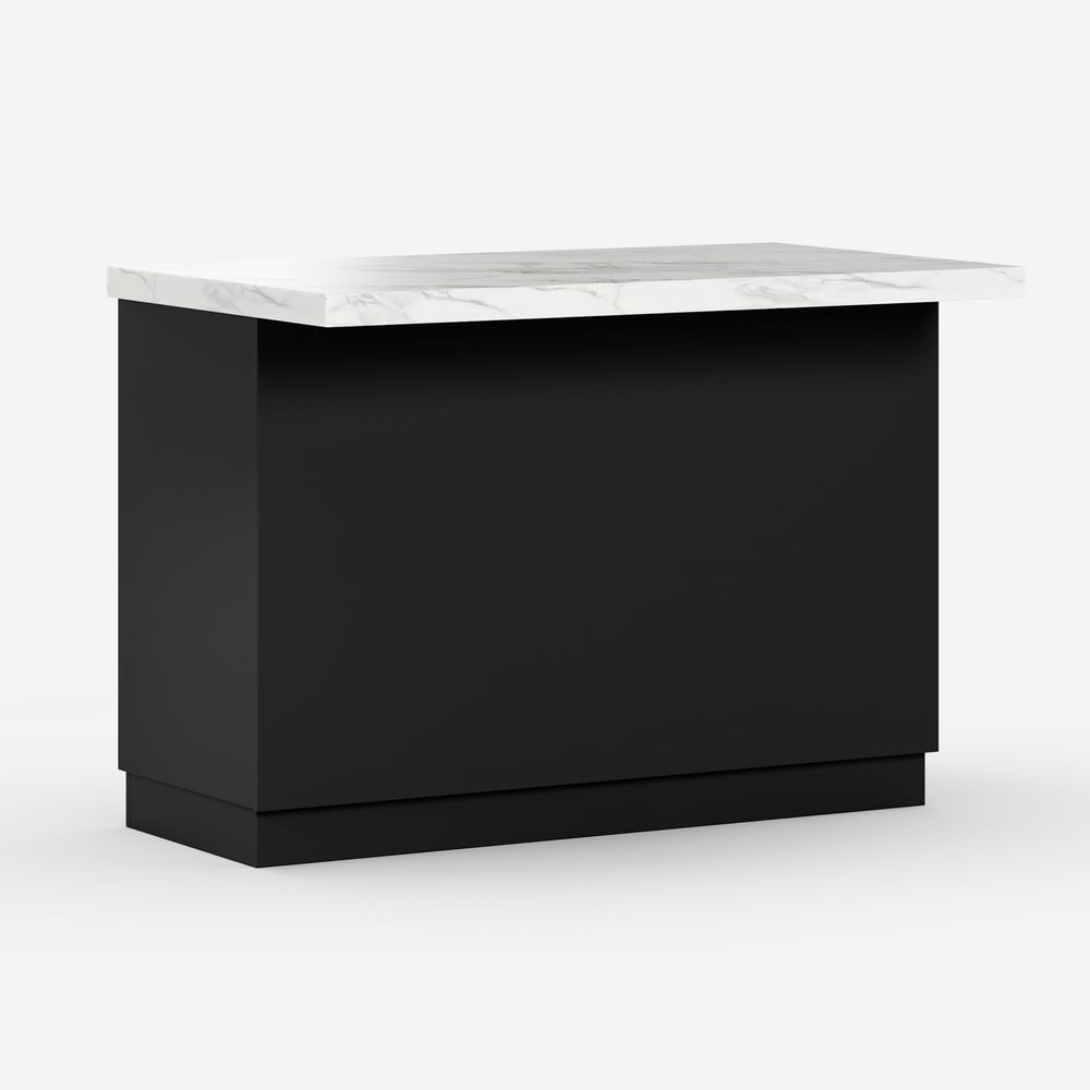 Island & Stool Set 72" Japandi Wood Kitchen Island with 2 Counter Stools window image