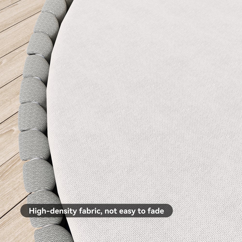 Tatta 2 Pieces Weather Proof and Foldable Sun Canopy Outdoor Daybed window image