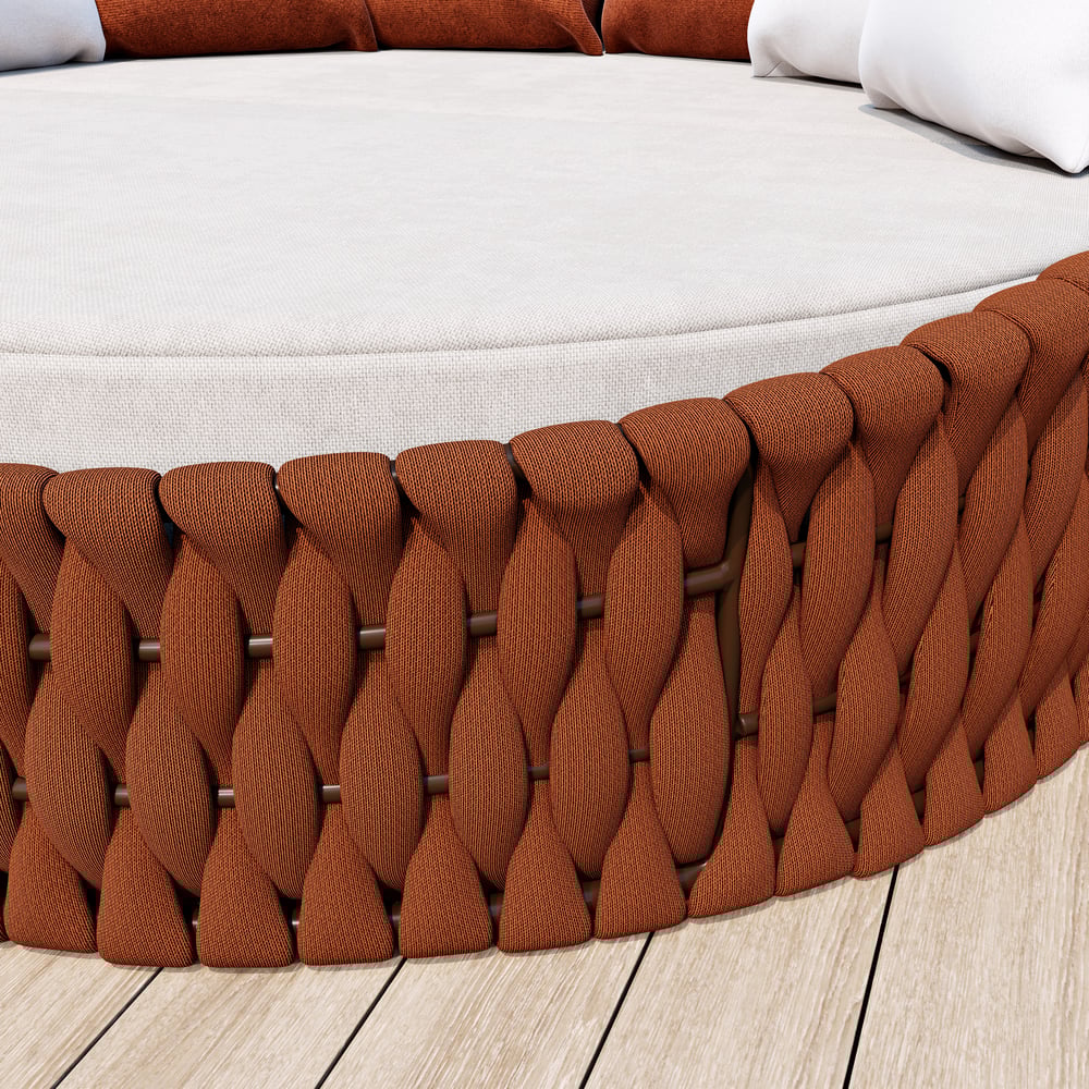 Tatta 2 Pieces Weather Proof and Foldable Sun Canopy Outdoor Daybed window image